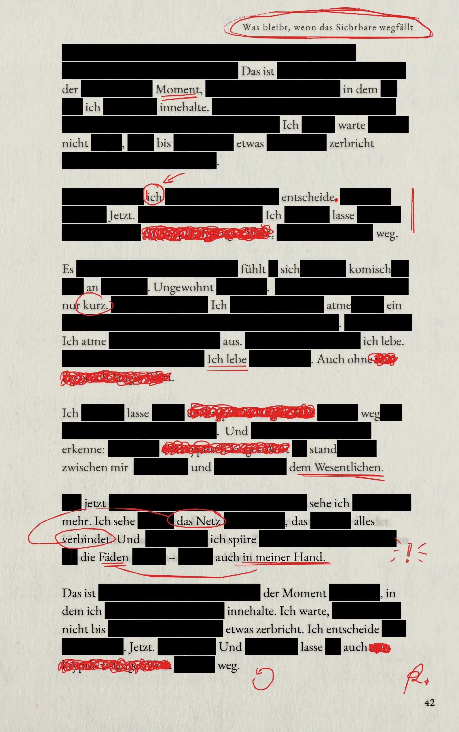 echoezine Barbara Zesiger Was bleibt, wenn das sichtbare wegfällt?